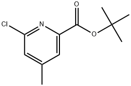 1,1-Dimethylethyl 6-chloro-4-methyl-2-pyridinecarboxylate Structure