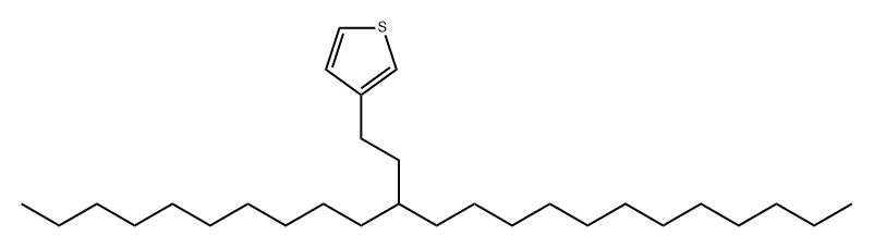 3-(3-decylpentadecyl)thiophene Structure