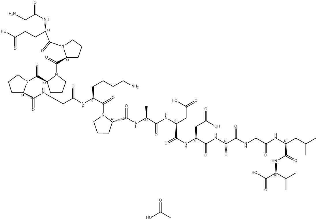 BPC 157 ACETATE,1628202-19-6,结构式