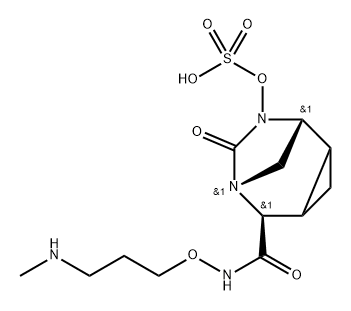 (1R,5S,6R)-N-[3-(Methylamino)propoxy]-7- oxo-8-(sulfooxy)-6,8-diazatricyclo[4.2.1.0 ] nonane-5-carboxamide|(1R,5S,6R)-N-[3-(METHYLAMINO)PROPOXY]-7- OXO-8-(SULFOOXY)-6,8-DIAZATRICYCLO[4.2.1.0 ] NONANE-5-CARBO