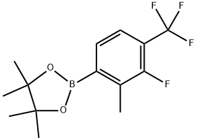 3-Fluoro-2-methyl-4-(trifluoromethyl)phenylboronic acid pinacol ester Structure