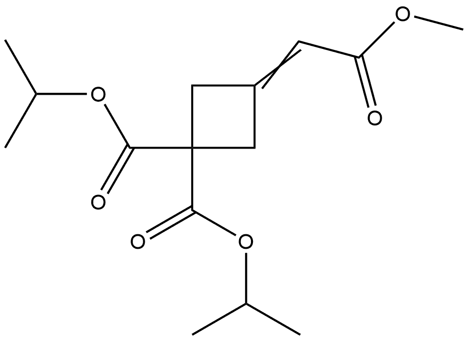 1,1-Cyclobutanedicarboxylic acid, 3-(2-methoxy-2-oxoethylidene)-, 1,1-bis(1-methylethyl) ester
