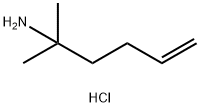 2-甲基己-5-烯-2-胺盐酸盐,1629136-35-1,结构式