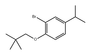 2-溴-4-异丙基-1-(新戊氧基)苯,1630057-76-9,结构式