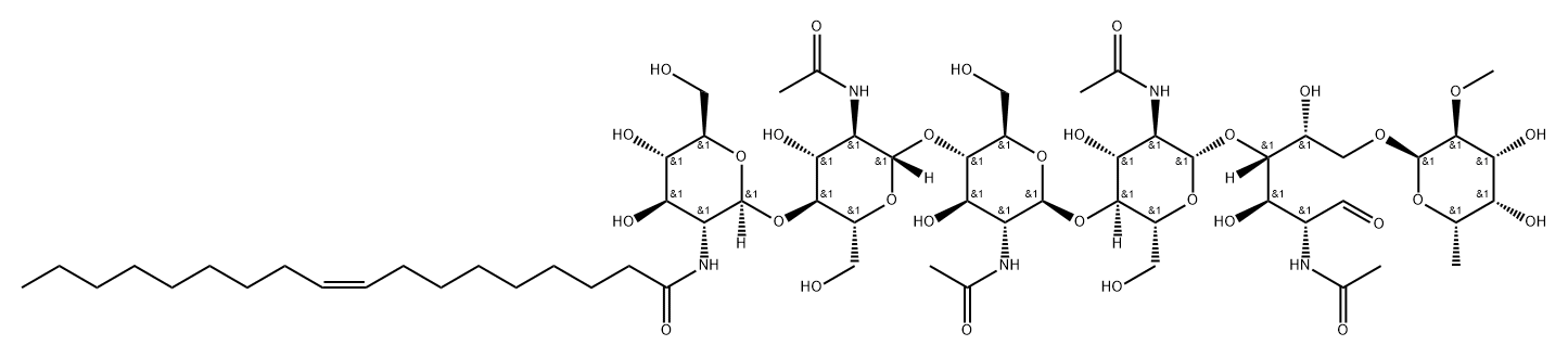 Nod factor V, Bradyrhizobium japonicum 结构式