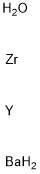 Barium yttrium zirconium oxide Structure