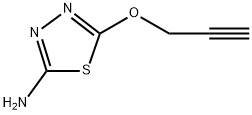 5-(Prop-2-yn-1-yloxy)-1,3,4-thiadiazol-2-amine Struktur