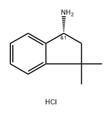 (1R)-3,3-dimethyl-2,3-dihydro-1H-inden-1-amine hydrochloride,1637453-50-9,结构式
