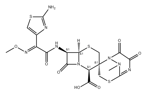 Ceftriaxone sodium impurity 13, 1637561-91-1, 结构式