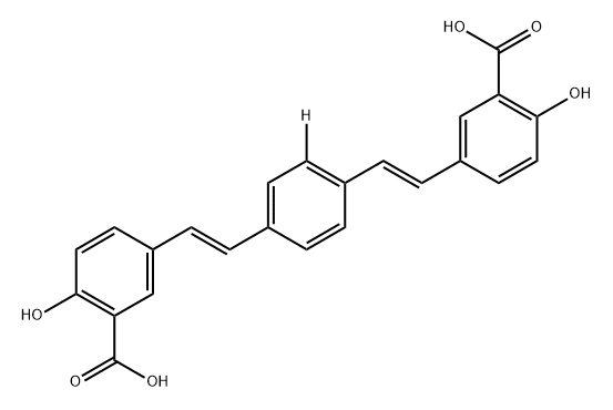 Benzoic acid, 3,3'-[1,4-phenylene-2-t-di-(1E)-2,1-ethenediyl]bis[6-hydroxy-|