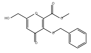 3-(苄氧基)-6-(羟甲基)-4-氧代-4H-吡喃-2-羧酸甲酯,1637681-04-9,结构式