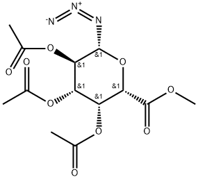 METHYL-2,3,4-TRI-O-ACETYL-BETA-D-GALACTOPYRANOSYLURONOSYL AZIDE 化学構造式