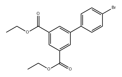 3,5-Diethyl 4′-bromo[1,1′-biphenyl]-3,5-dicarboxylate,1637760-03-2,结构式