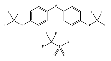 二(4-三氟甲氧基苯基)三氟甲磺酸碘98.00%, 1637775-55-3, 结构式