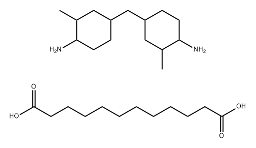 Dodecanedioic acid polymer with 4,4`-methylenebis [2-methyl cyclohexanamine] Struktur
