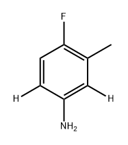 Benzen-2,6-d2-amine, 4-fluoro-3-methyl- Structure