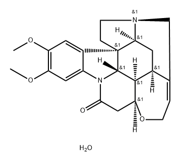 Strychnidin-10-one, 2,3-dimethoxy-, hydrate (1:) 结构式