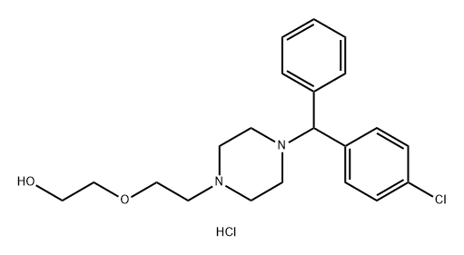 hydroxyzine hydrochloride Structure