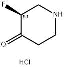 (3S)-3-fluoropiperidin-4-one hydrochloride Struktur