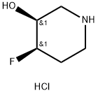 (3R,4S)-REL-4-FLUORO-3-PIPERIDINOL HCL 结构式