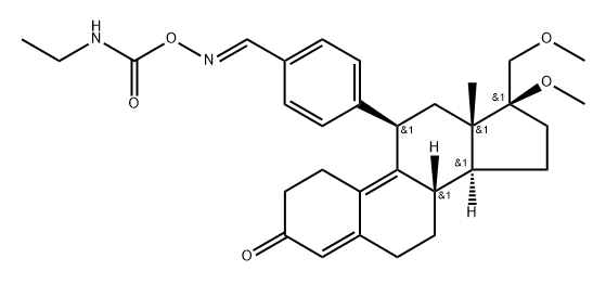 asoprisnil ecamate Structure