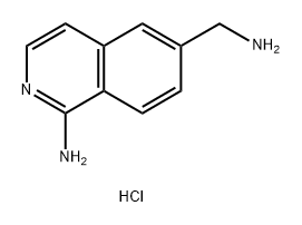 6-Isoquinolinemethanamine, 1-amino-, hydrochloride (1:1) Structure