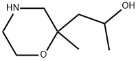 2-Morpholineethanol, α,2-dimethyl- Structure