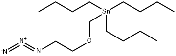 (2-Azidoethoxy)methyl)tributylstannane Structure