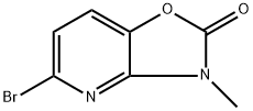 5-bromo-3-methyloxazolo[4,5-b]pyridin-2(3H)-one Struktur