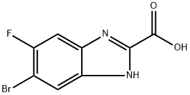 6-bromo-5-fluoro-1H-1,3-benzodiazole-2-carboxylic acid Struktur