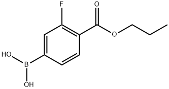 1-Propyl 4-borono-2-fluorobenzoate,1642138-87-1,结构式