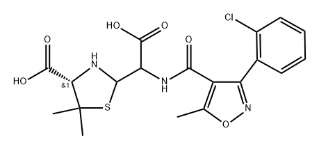 Cloxacillin EP Impurity A 化学構造式