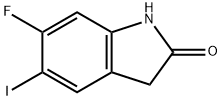 6-fluoro-5-iodoindolin-2-one,1642797-76-9,结构式