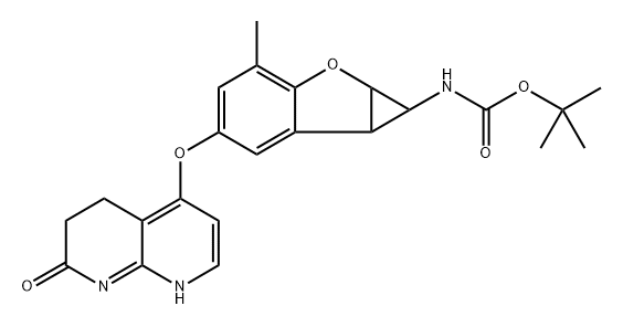 1643368-00-6 tert-butyl (3-methyl-5-((7-oxo-5,6,7,8-tetrahydro-1,8-naphthyridin-4-yl)oxy)-1a,6b-dihydro-1H-cyclopropa[b]benzofuran-1-yl)carbamate