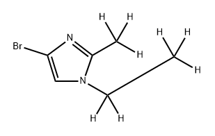 4-Bromo-(1-ethyl-2-methyl-d8)-imidazole Struktur