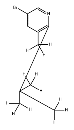 3-Bromo-[5-methyl-6-(tert-butyl)-d12]-pyridine Struktur