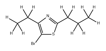 5-Bromo-[4-ethyl-2-(n-propyl)-d12]-thiazole Struktur