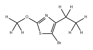 5-Bromo-(2-methoxy-4-ethyl-d8)-thiazole Struktur