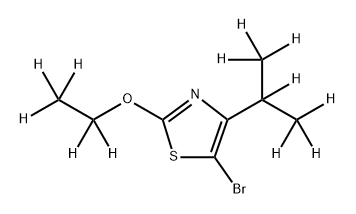 5-Bromo-[2-ethoxy-4-(iso-propyl)-d12]-thiazole Struktur