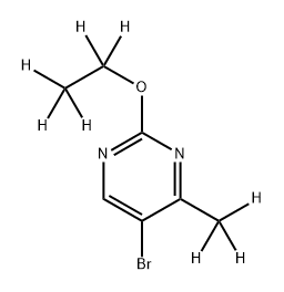 5-Bromo-(2-ethoxy-4-methyl-d8)-pyrimidine Struktur