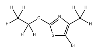 5-Bromo-(2-ethoxy-4-methyl-d8)-thiazole Struktur