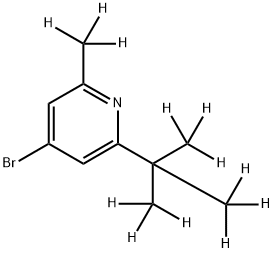 4-Bromo-[2-methyl-6-(tert-butyl)-d12]-pyridine,1643542-62-4,结构式