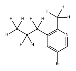 3-Bromo-[6-methyl-5-(n-propyl)-d10]-pyridine Structure