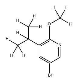 3-Bromo-[5-(iso-propyl)-6-methoxy-d10]-pyridine Struktur