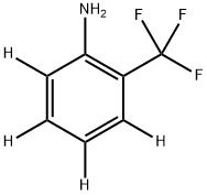 2-Trifluoromethylaminobenzene-3,4,5,6-d4 化学構造式