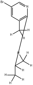 3-Bromo-[5-methyl-6-(iso-propyl)-d10]-pyridine Struktur