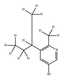 3-Bromo-[6-methyl-5-(sec-butyl)-d12]-pyridine Structure