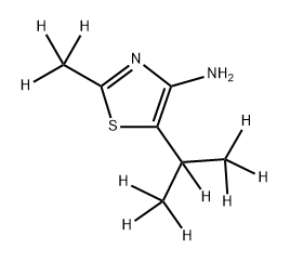 4-Amino-[2-methyl-5-(iso-propyl)-10]-thiazole Struktur