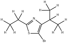 5-Bromo-[2-ethyl-4-(iso-propyl)-d12]-thiazole Struktur