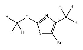 5-Bromo-(2-methoxy-4-methyl-d6)-thiazole Struktur